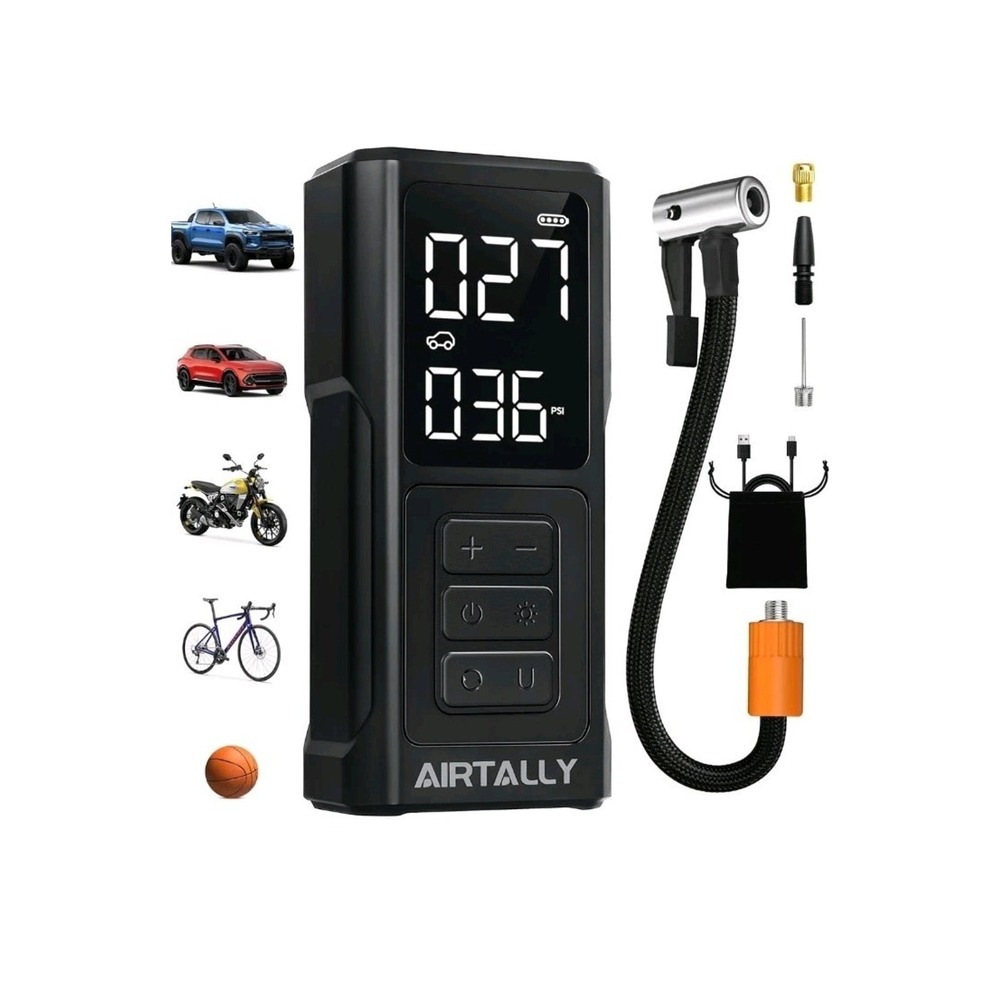 Tire Inflator Portable Air Compressor - DC12V Air Pump for Car Tire, 150PSI Tire